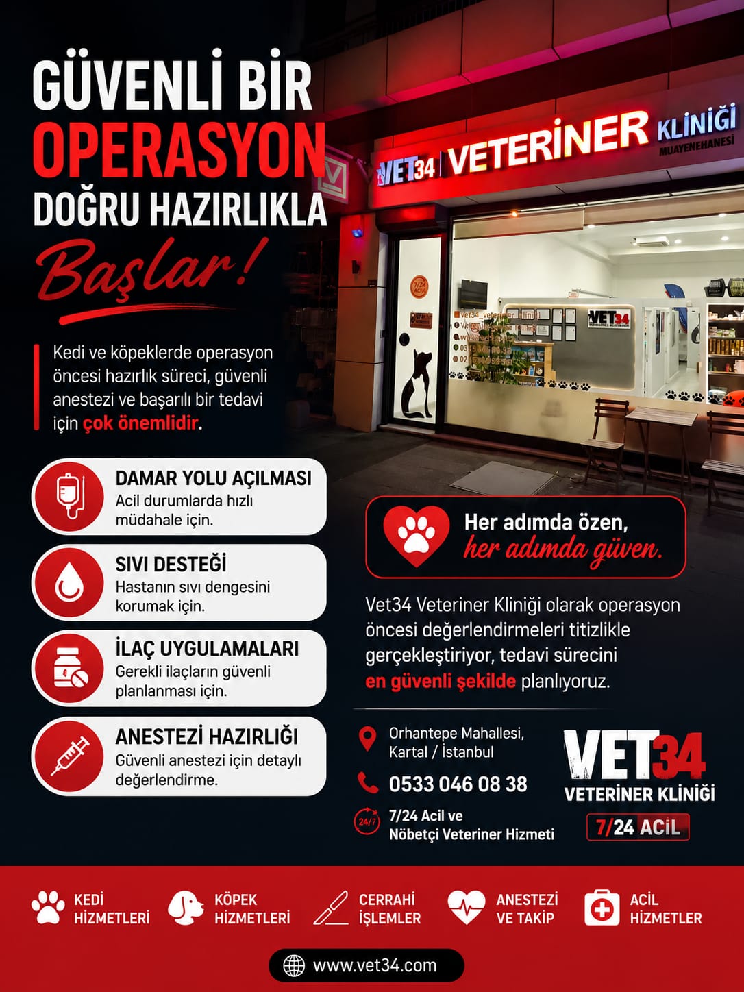 Kedi ve Köpeklerde Operasyon Öncesi Hazırlık Neden Önemlidir?