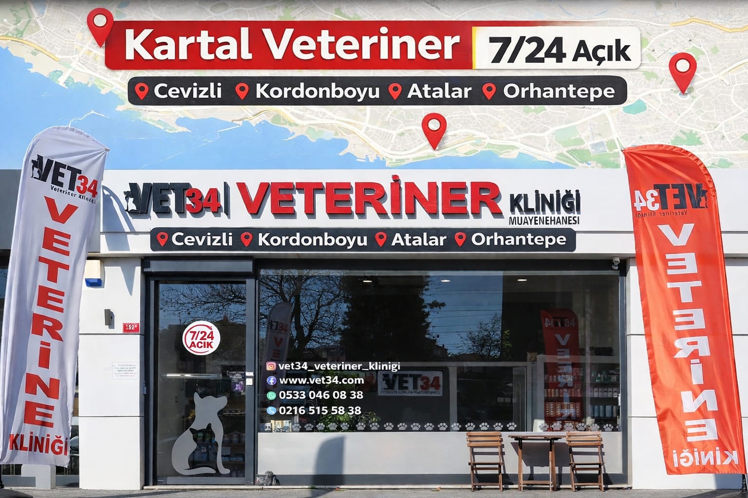 Kartal Veteriner | 7/24 Açık Acil & Nöbetçi Veteriner Vet34
